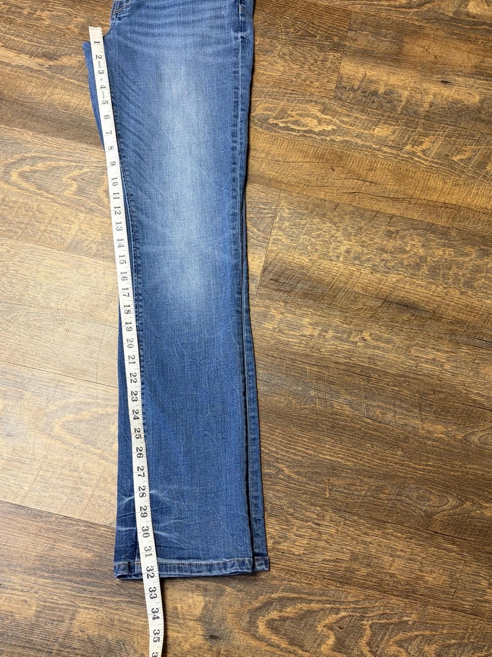 BKE Payton Straight Jeans Womens 29x32 Distressed Stretch Blue Denim - Picture 7 of 8